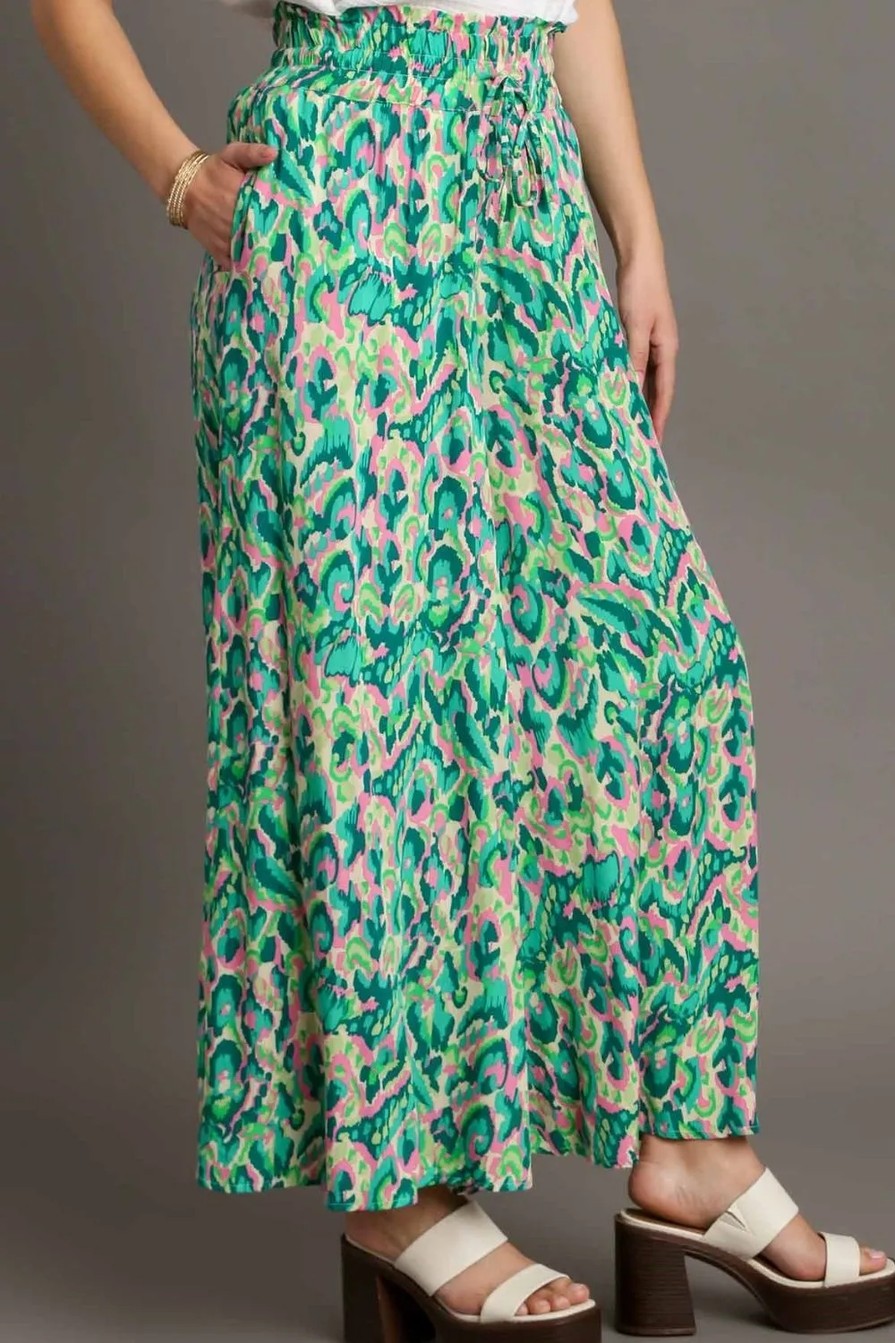 Spring Burst High Waist Wide Leg Pants