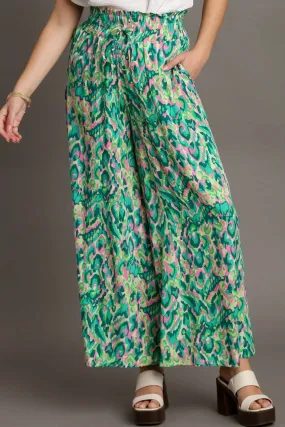 Spring Burst High Waist Wide Leg Pants