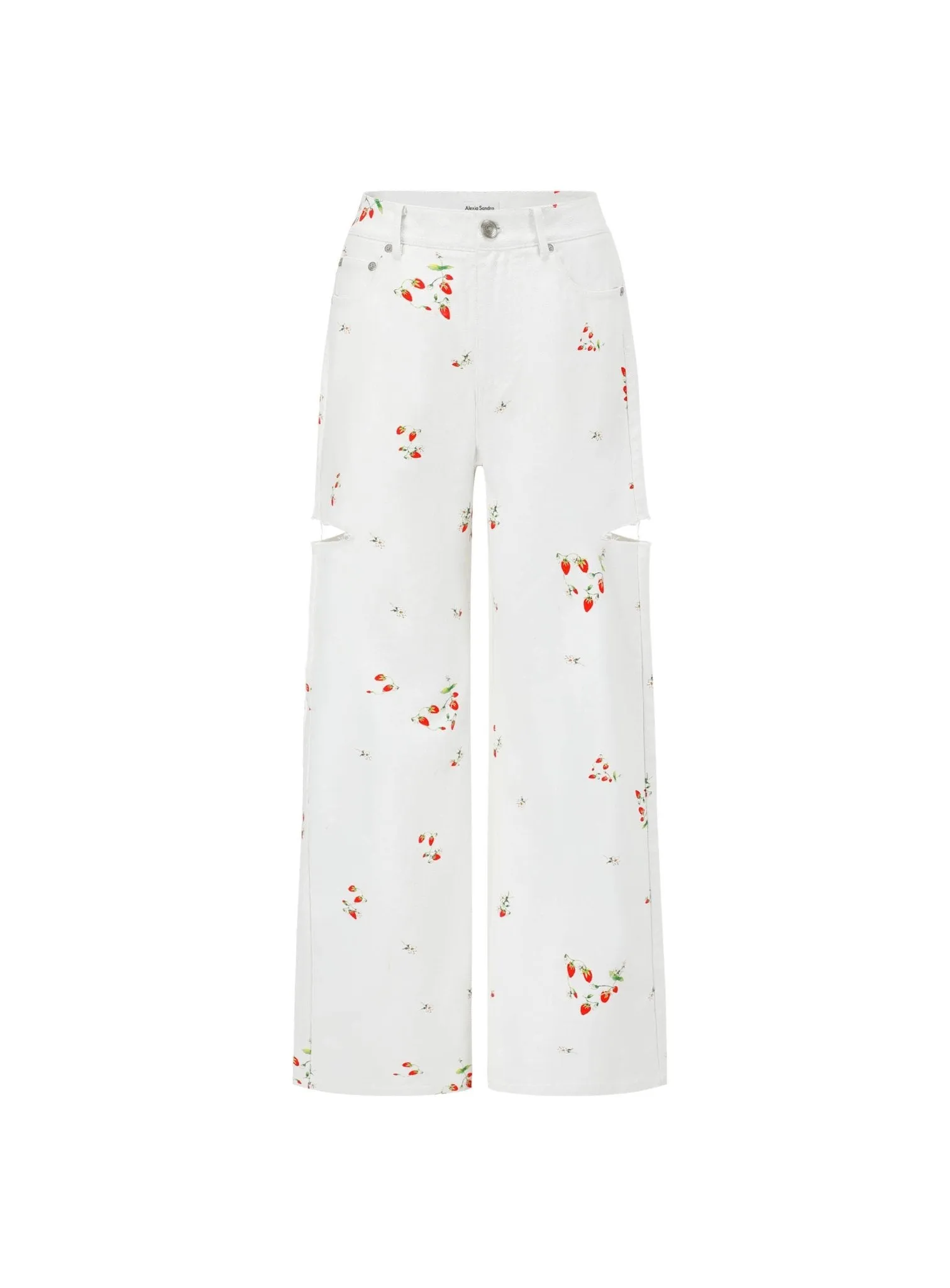 Strawberry Club Jeans in White