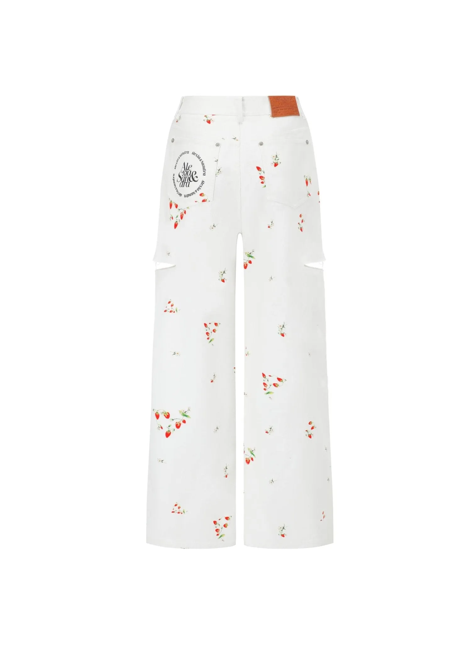 Strawberry Club Jeans in White