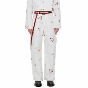 Strawberry Club Jeans in White