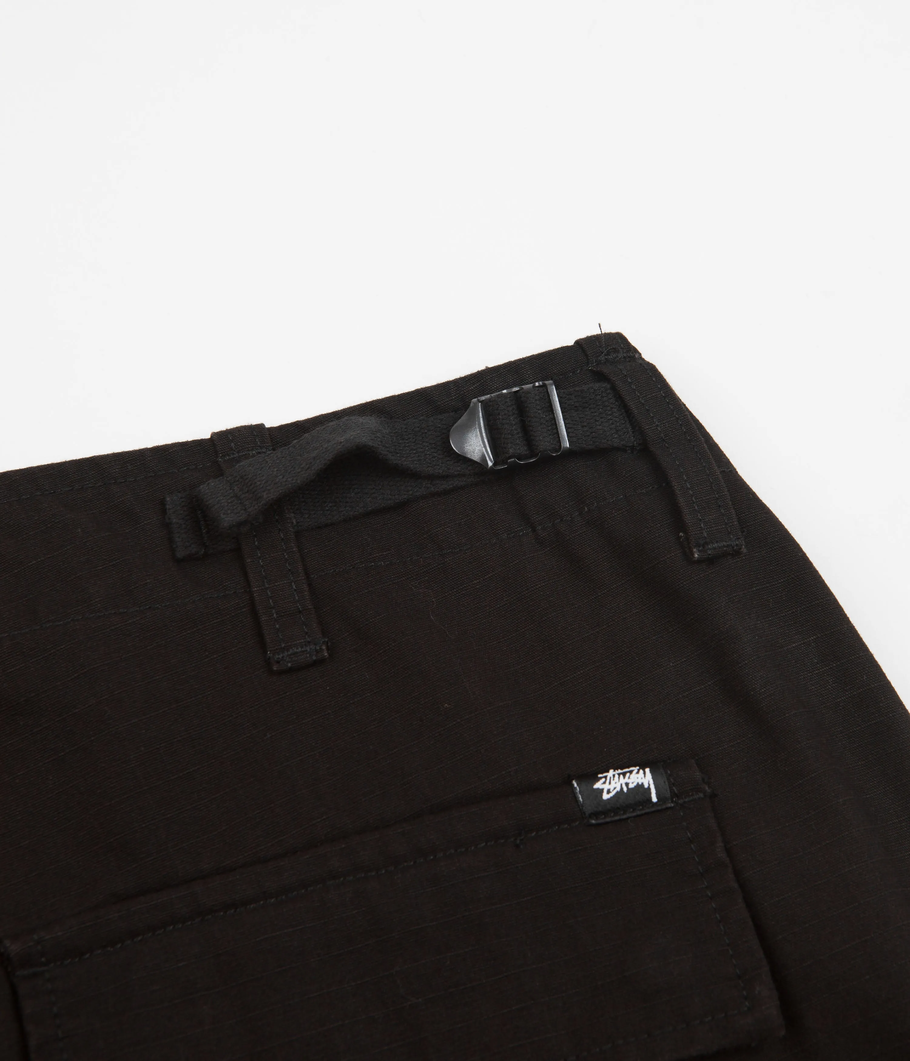 Stussy Ripstop Surplus Cargo Pants - Black