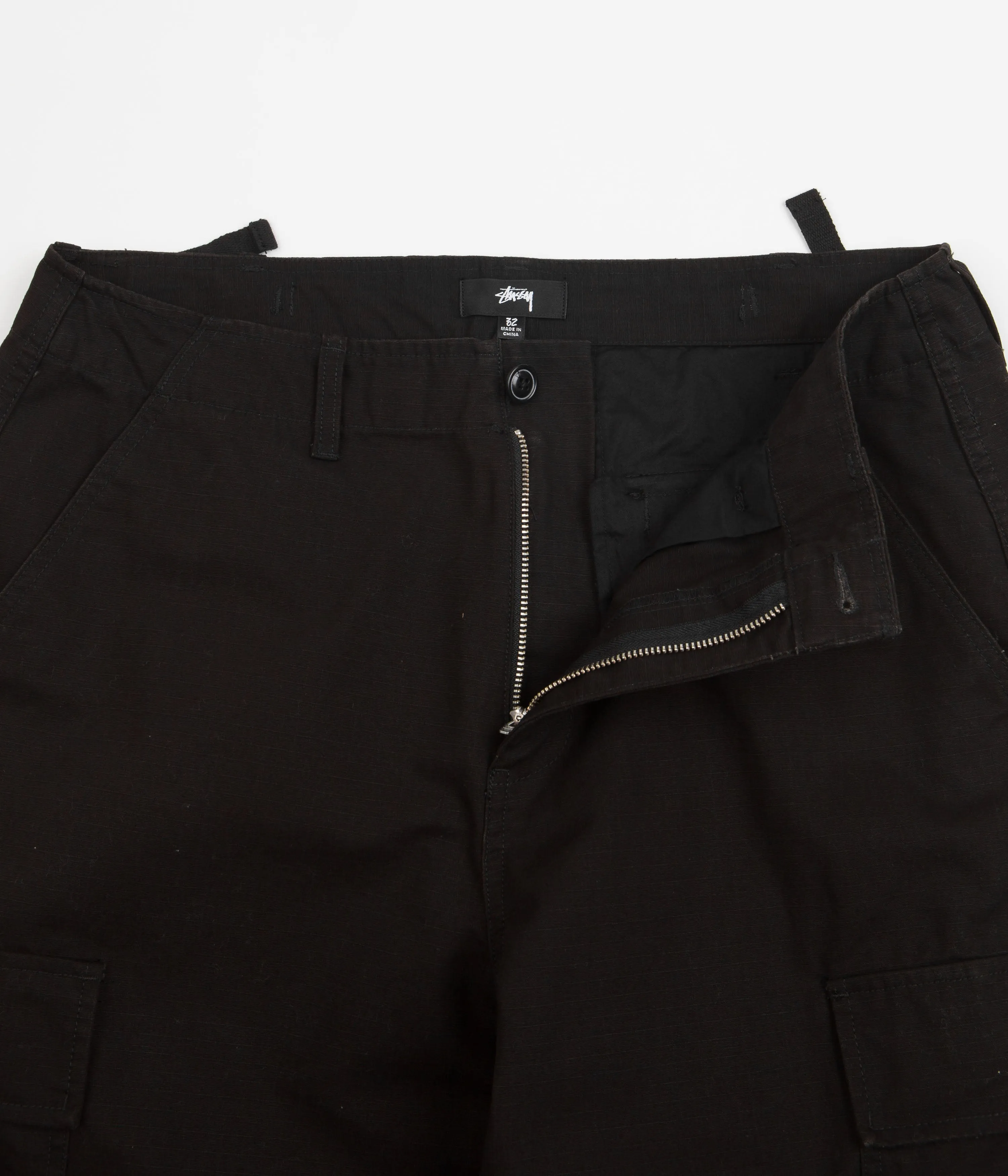 Stussy Ripstop Surplus Cargo Pants - Black