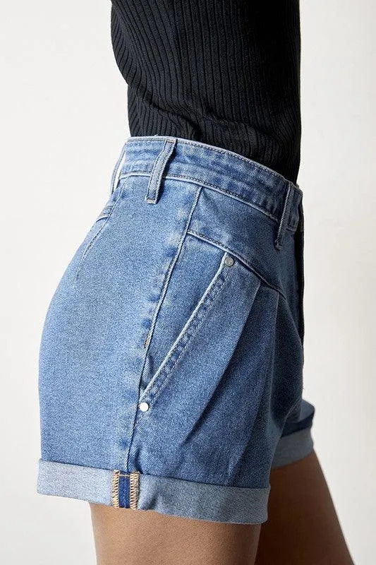 Super High Rise Denim Shorts