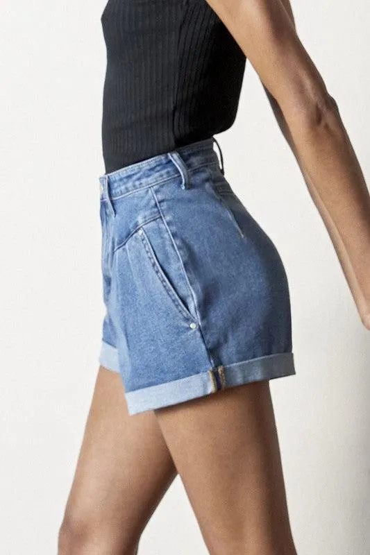 Super High Rise Denim Shorts