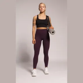 SwiftPocket  High-waisted Leggings- Dark Purple