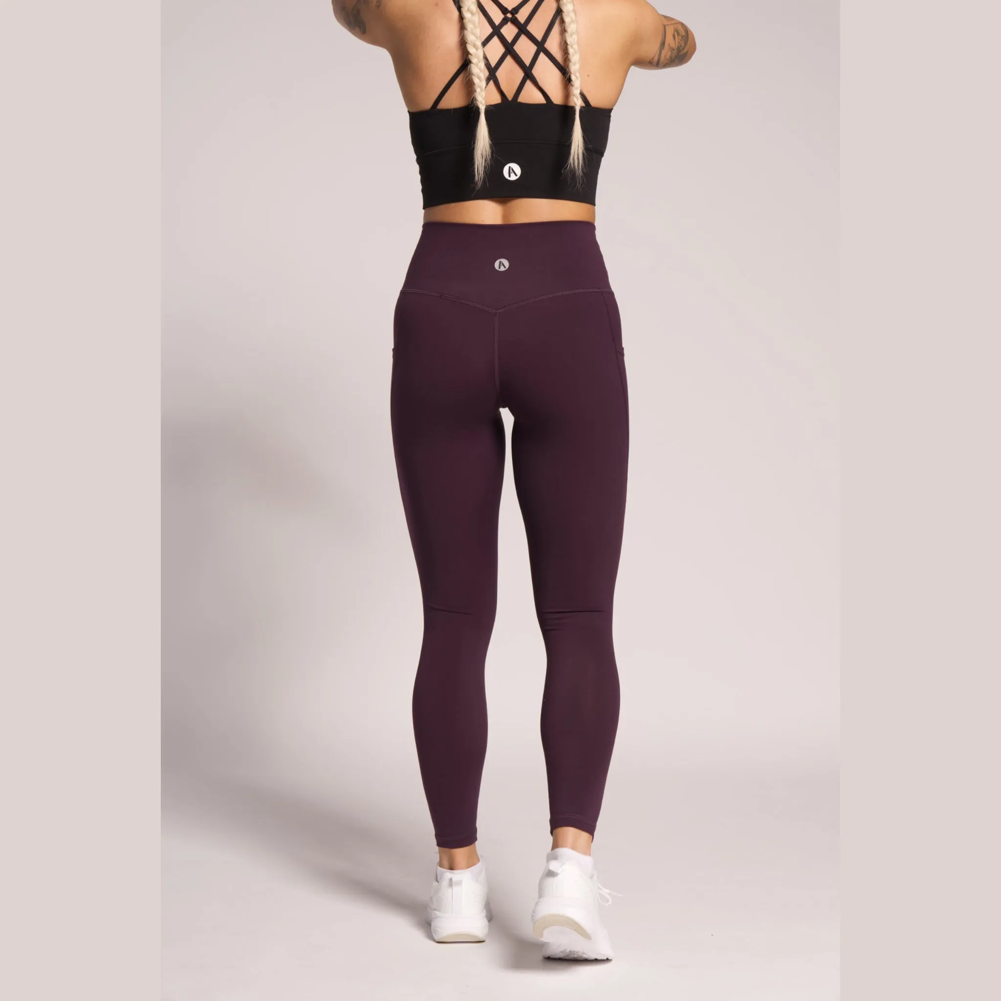SwiftPocket  High-waisted Leggings- Dark Purple
