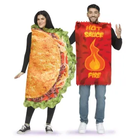 Taco and Hot Sauce Couples Costumes