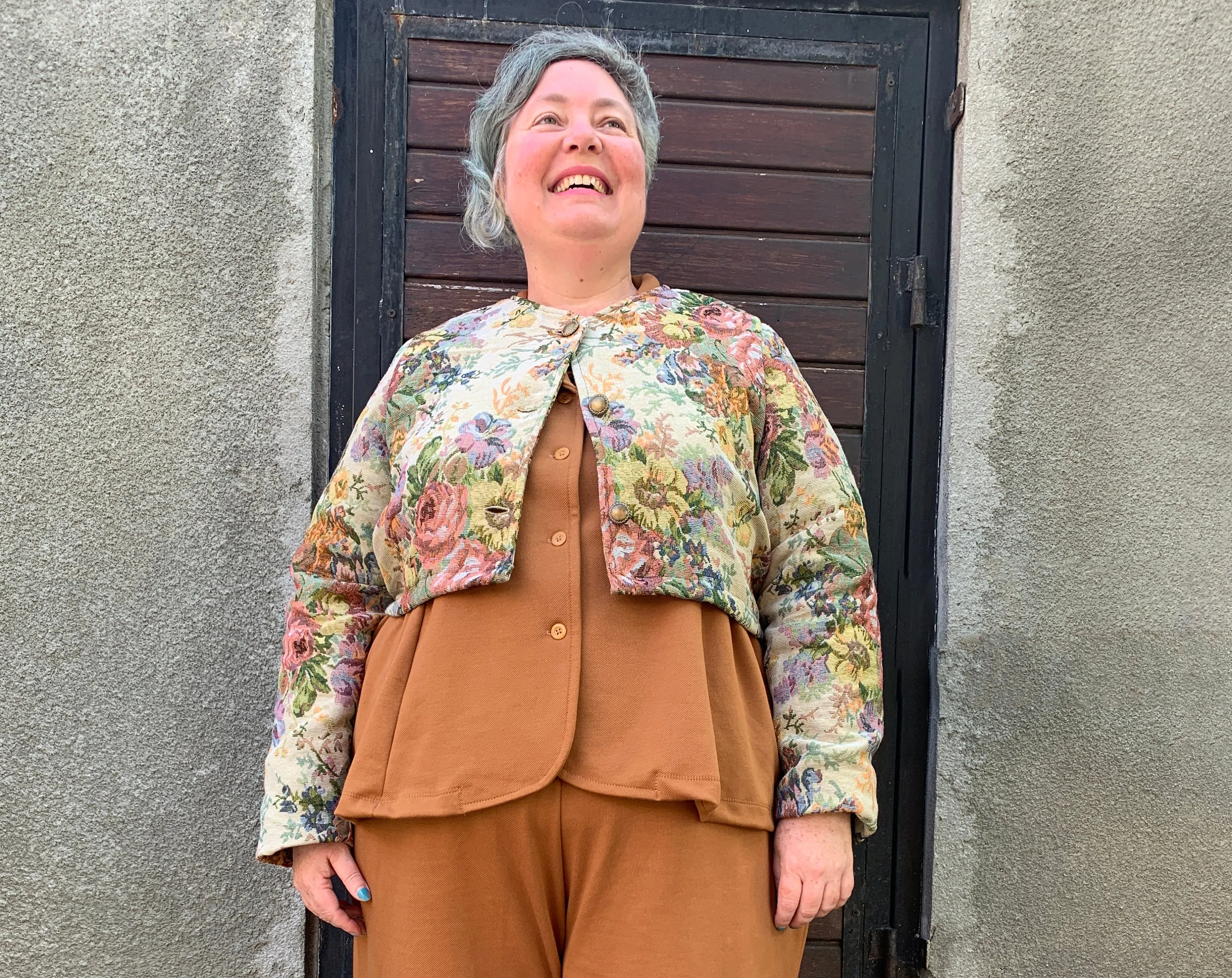 Tapestry Bolero Plus Size Jacket made to order with free shipping