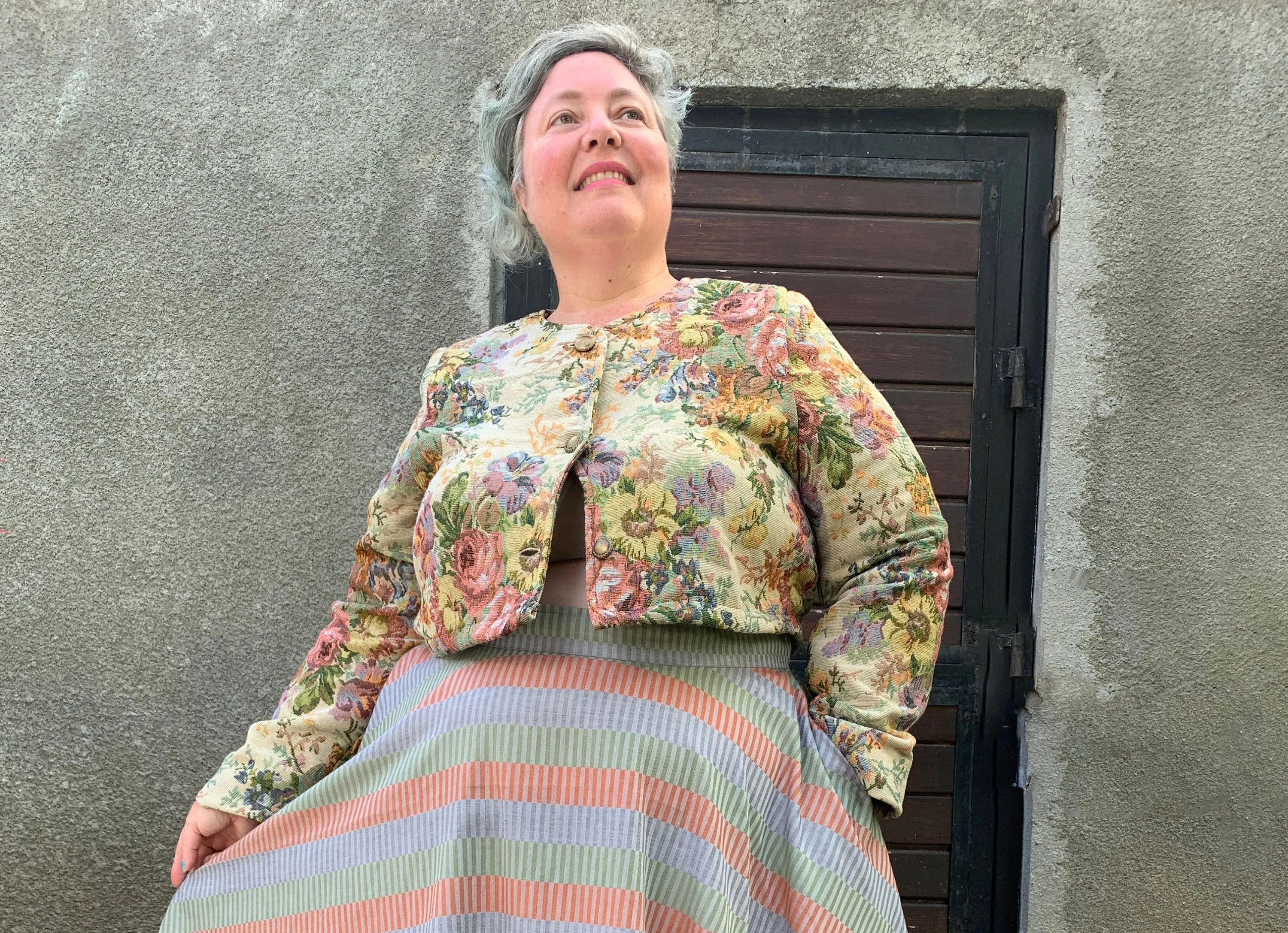 Tapestry Bolero Plus Size Jacket made to order with free shipping