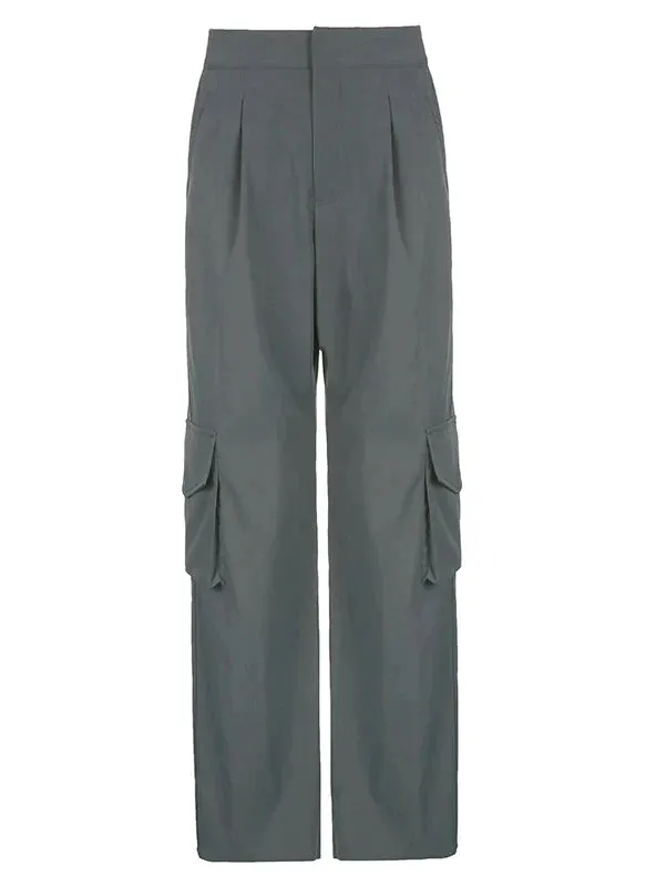 TastyHottie - HIGH WAIST WIDE LEG SUIT TROUSERS PANT