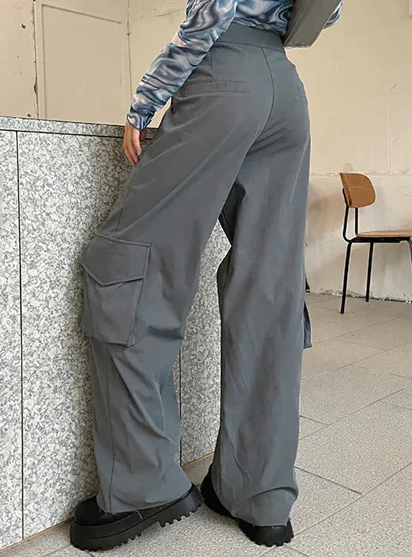 TastyHottie - HIGH WAIST WIDE LEG SUIT TROUSERS PANT