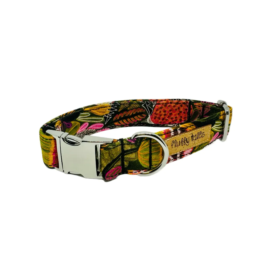 The 'Green Bush Banksia Flowers' Dog Collar