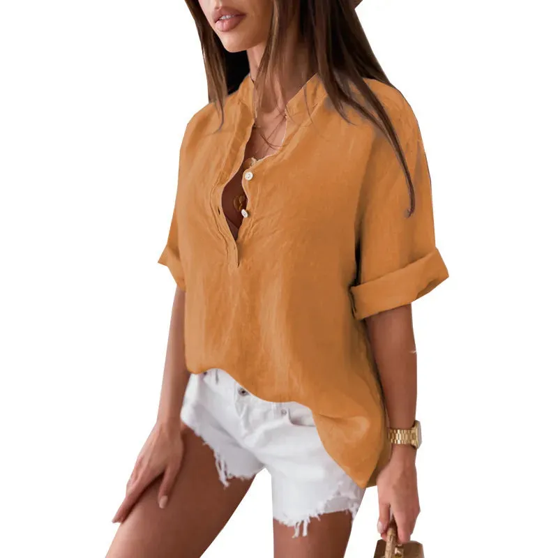 Vintage Linen Shirt - Effortlessly Chic
