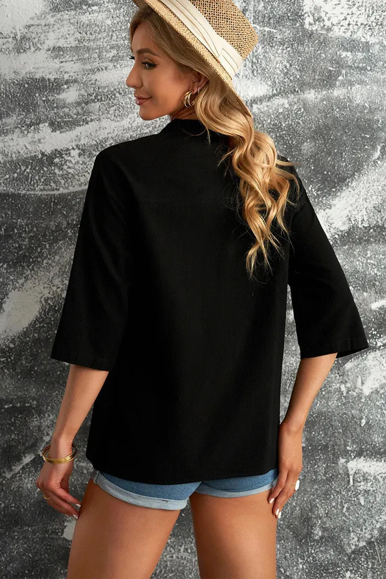 Vintage Linen Shirt - Effortlessly Chic