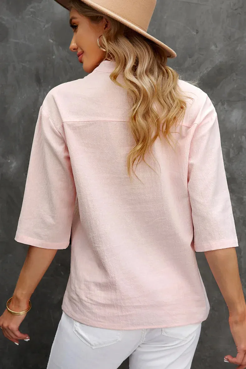 Vintage Linen Shirt - Effortlessly Chic