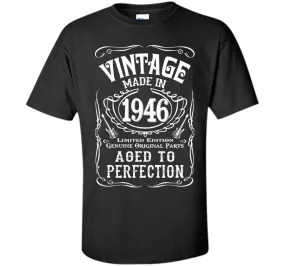 Vintage Made In 1946 Birthday Gift Idea T Shirt