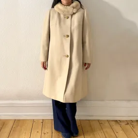 Vintage Real Fur Collar Coat - Upsala Kapp