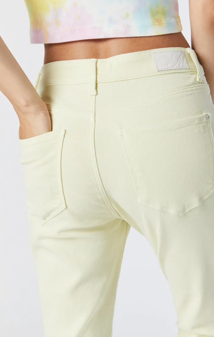 VIOLA STRAIGHT LEG JEANS IN TENDER YELLOW LA VINTAGE