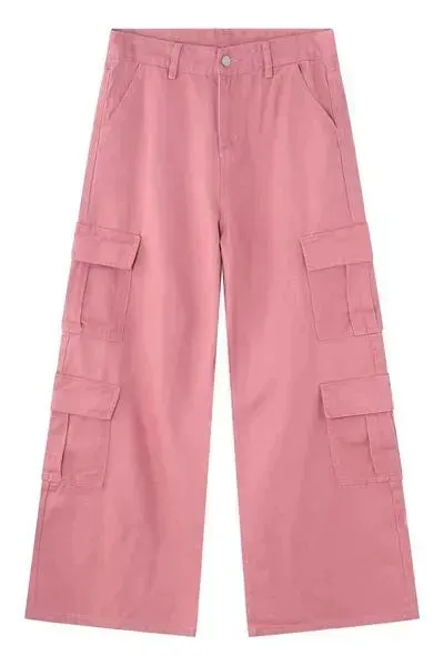 Wide Leg Cargo Jeans