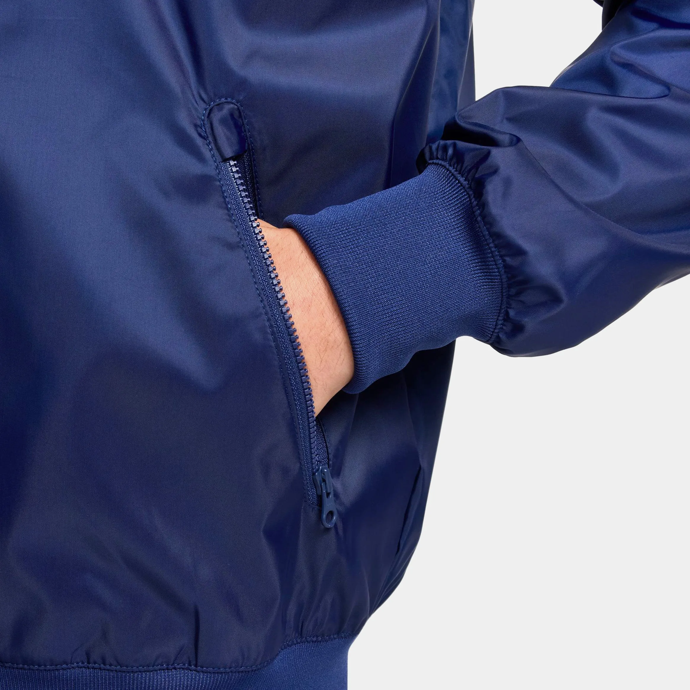 Windrunner Woven Linen Mens Jacket (Blue/White)