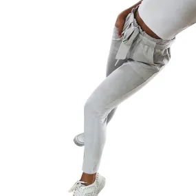 Women   High Waist Harem Pants Women Bowtie Elastic Waist  Casual Pants
