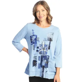 Women's Jess & Jane Mineral Washed Cotton Slub Tunic With Pocket Lily