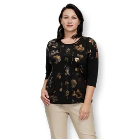 Women's Luxury Graphic Diamonds Print Oversize T-shirt