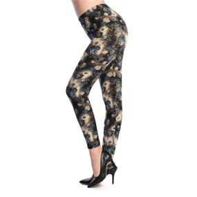 Women's Summer Casual Polyester High-Waist Leggings