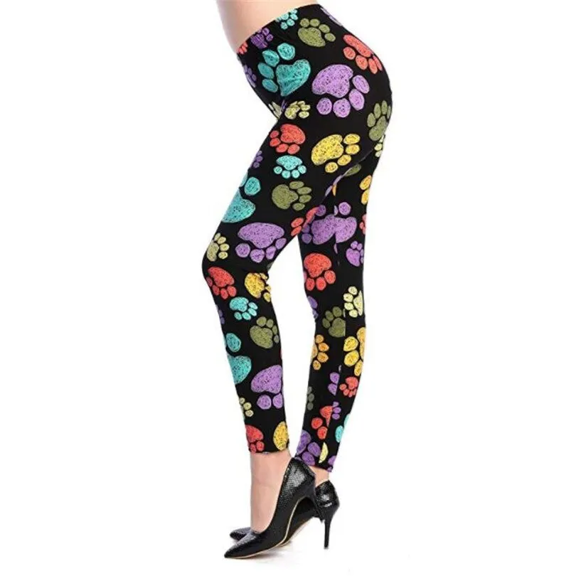 Women's Summer Casual Polyester High-Waist Leggings