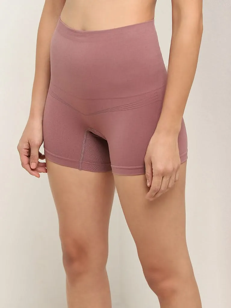 Wunderlove Mauve High-Waist Shapewear - Pack of 2
