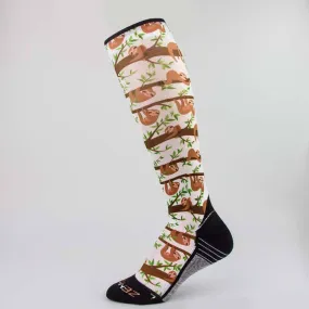 Zensah Sloths Compression Socks (Knee-High) - 8515-Z270