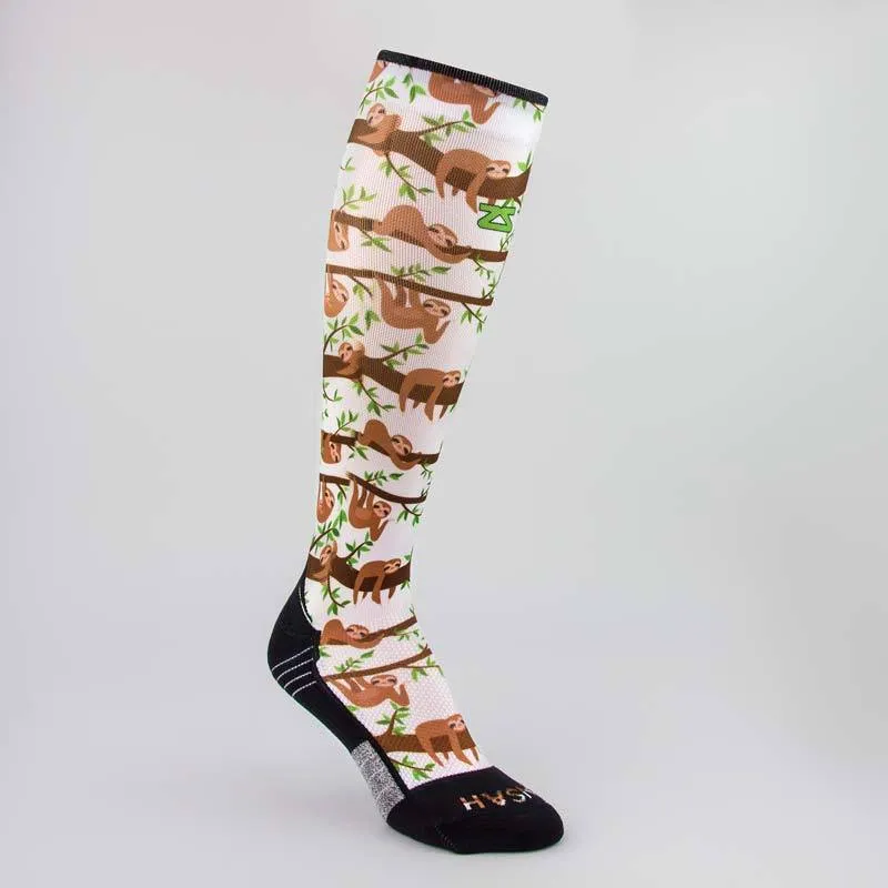 Zensah Sloths Compression Socks (Knee-High) - 8515-Z270