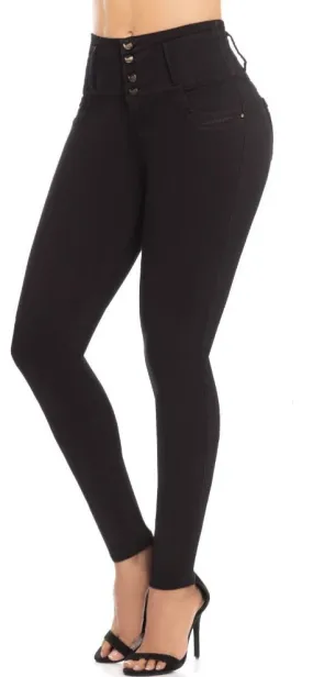 Zoe Push Up Jeans - High Waisted - Black