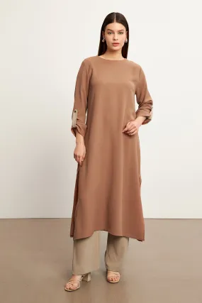 ZRF Women Afra Tunic Pants Set - Camel - Sesto Fiorentino