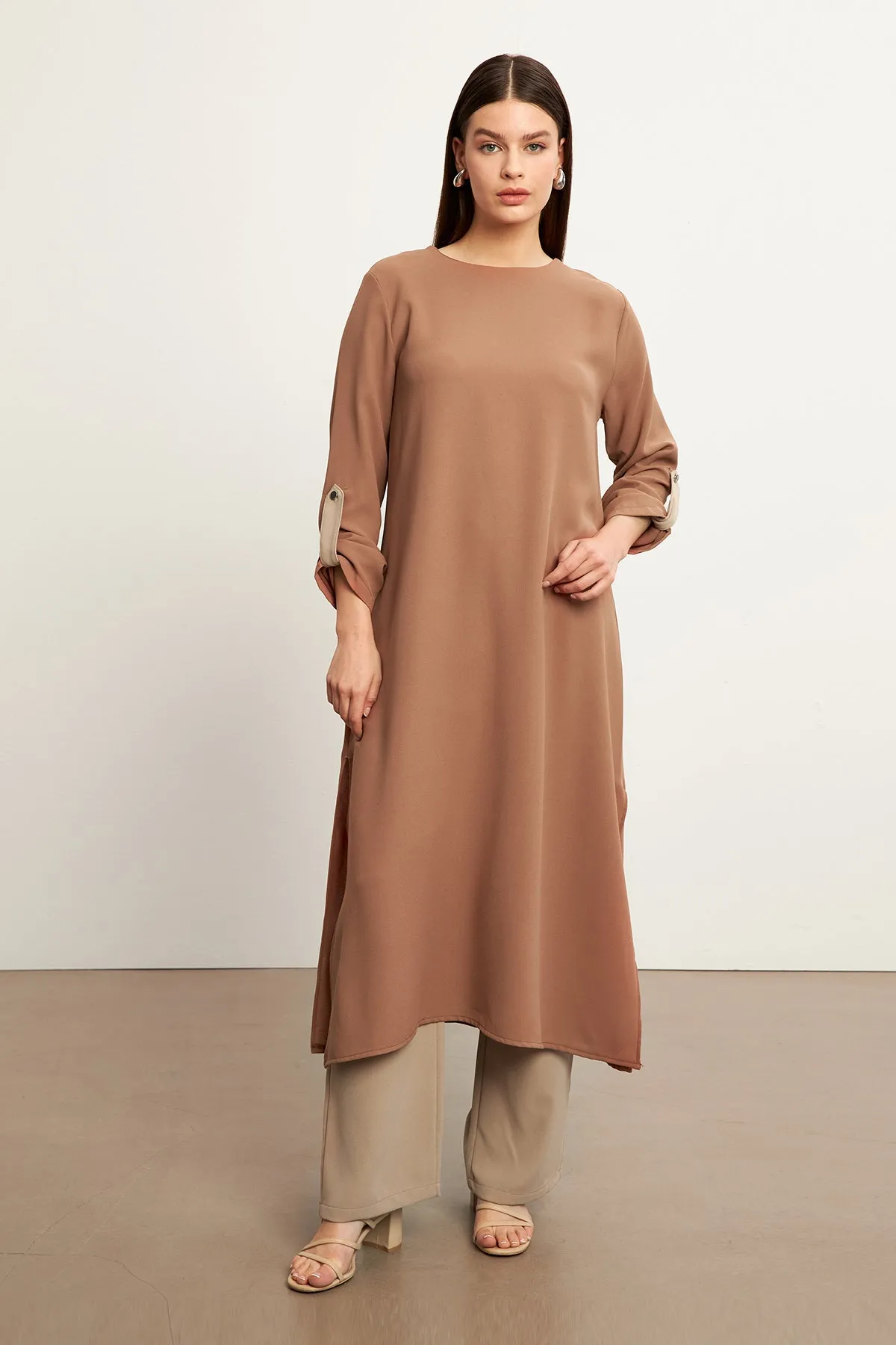 ZRF Women Afra Tunic Pants Set - Camel - Sesto Fiorentino