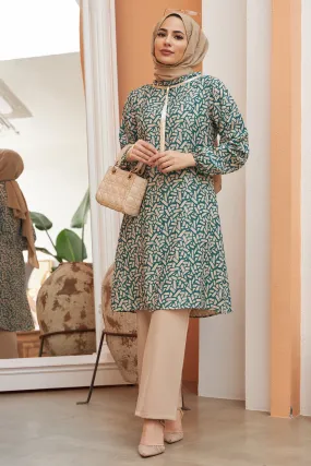 ZRF Women Geometric Patterned Set - Emerald - Gilroy